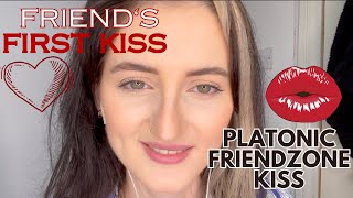 ASMR FRIENDZONES FIRST KISS  Platonic Friends Passing Boredom  Making Out Love [upl. by Merete]