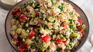 Couscous Salat mit Feta mediterran [upl. by Rasla]