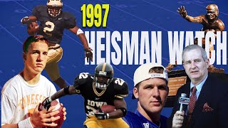 ESPN 1997 Heisman Watch  Peyton Manning Randy Moss Tavian Banks Tim Couch  Beno Cook Insights [upl. by Noami]