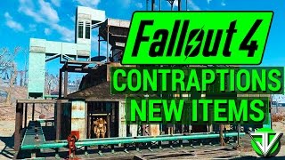 FALLOUT 4 New CONTRAPTIONS WORKSHOP DLC New Items Overview Fireworks Ball Tracks and Elevators [upl. by Trilly294]