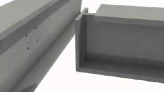 Steel Construction Beam to Beam Connection [upl. by Ardiekal]