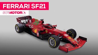 Ferrari SF21 así es el coche de Carlos Sainz para la Temporada 2021  SoyMotorcom [upl. by Newol]