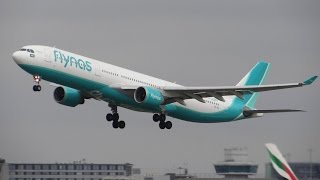 FULL HD  Flynas A330 one of the last Departure from Manchester Airport [upl. by Sirovart]