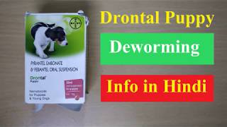 Drontal Puppy Deworming Medicine Information in Hindi [upl. by Ahtabbat396]