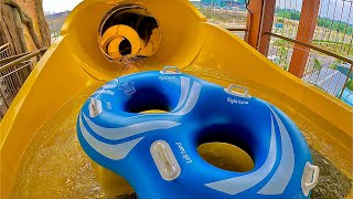 The Typhoon Terror Water Slide at SplashMania Waterpark Malaysia [upl. by Keelia]