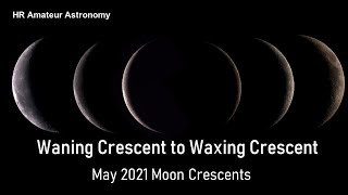 Waxing Crescent Moon Setting Time Lapse  June 24 2020 [upl. by Lisan143]