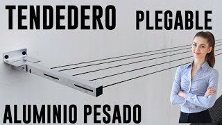 TENDEDERO PLEGABLE ALUMINIO PESADO [upl. by Anirbac]