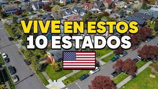 10 MEJORES ESTADOS para VIVIR en ESTADOS UNIDOS🇺🇸 para INMIGRANTES 2024 [upl. by Griselda]