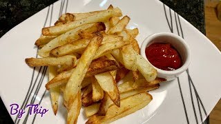 ทำเฟรนส์ฟรายง่ายๆด้วยหม้ออบลมร้อน Easy French Fries Using Air Fryer [upl. by Anallise775]