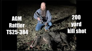 AGM RattlerTS25384 thermal hog kill 200 yards [upl. by Oijres]