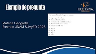 Repaso práctico UNAM SUAyED 2023 ¦ Examen UNAM noviembre 2023 [upl. by Duky]