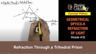 Class 12 Physics  Refraction of Light  35 Refraction Through a Trihedral Prism  For JEE amp NEET [upl. by Dow]