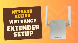 Netgear ac1200 wifi range extender setup [upl. by Nwotna]