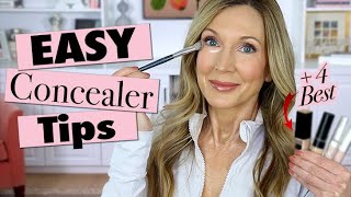 Easy Everyday CreaseFree Concealer Routine  The BEST Concealers for Mature Skin [upl. by Dira]