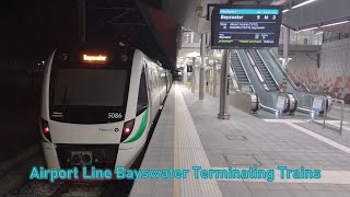 Airport Line Bayswater Terminating Trains amp Failed Express Services [upl. by Divadnahtanoj]