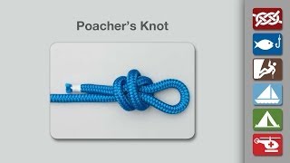 Poachers Knot  How to Tie a Poachers Knot [upl. by Suelo40]