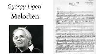 György Ligeti  Melodien for Orchestra 1971 audio  score [upl. by Sharman]