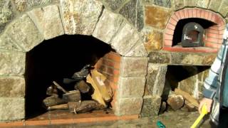 Preferred Properties landscape and masonry staff excells on the outdoor Fireplace with pizza oven [upl. by Aliuqehs]