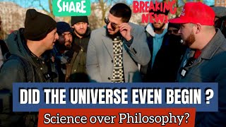 TMM Visits Speakers Corner Did the Universe Begin to Exist Atheist vs Muslim [upl. by Lyret263]