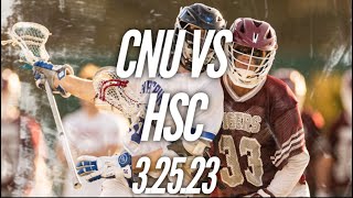 CNU Lacrosse vs HampdenSydney Highlights 2023 [upl. by Ellehcal]