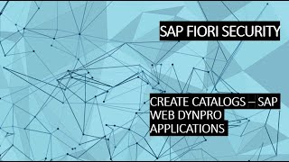 CREATE CATALOGS  WEB DYNPRO APPLICATIONS [upl. by Halet693]