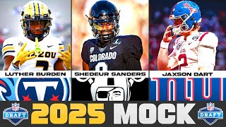 2025 NFL Mock Draft  Way Too Early Mock Draft [upl. by Howe]