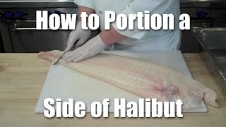 How To Butcher And Portion Halibut Fish Fabrication [upl. by Kaitlyn351]