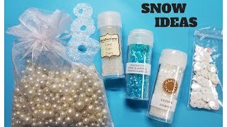 How to make quotSNOWquot on handmade greeting cards [upl. by Gernhard440]