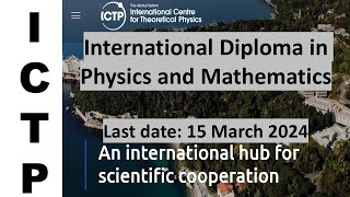 Applications for International Postgraduate Diploma In Physics ampmaths ll Apply now [upl. by Ecnatsnoc]