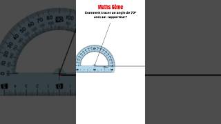 Construire un angle avec un rapporteur holidayswithshorts math viral [upl. by Alida]