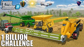 I MADE MILLIONS Cutting HEMP AND CORN  1 BILLION Challenge  Farming Simulator 22 [upl. by Leoine]