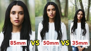 Primes Lens Comparison on Crop Frame 24mm vs 35mm vs 50mm vs 85mm vs 135mm [upl. by Yrok]