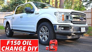 Ford F150 Oil and Filter Change DIY 2015  2020 50L V8 [upl. by Ahsenre]