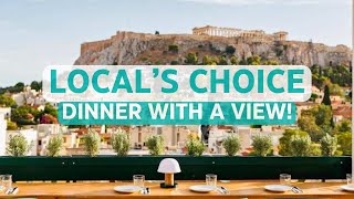 Where to EAT in ATHENS with a VIEW TARATSA [upl. by Yvor601]