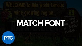 Photoshop Match Font Tutorial [upl. by Swithbert]