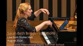 Sarah Beth Briggs  Variations Live from Stoller Hall Manchester August 2024 [upl. by Clardy]