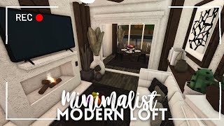 minimalist modern autumn loft  no gamepass  part 2  bloxburg build amp tour  itapixca builds [upl. by Eimam]