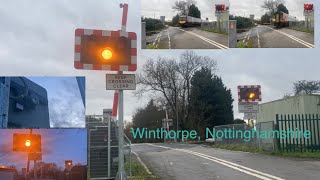 Only One Bell Working Winthorpe Level Crossing Nottinghamshire [upl. by Droc]