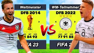 Deutschland 2014 vs Deutschland 2022 👀⚽️ [upl. by Sorilda]