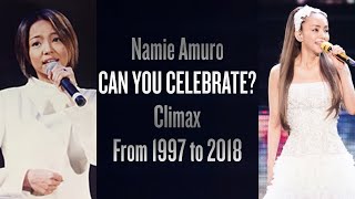 Namie Amuro  CAN YOU CELEBRATE Climax Through The Years 19972018  安室奈美恵 ボーカルの進化 [upl. by Gorlin]