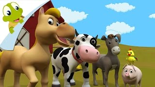 3D Farm Animals and their sounds  Learn Domestic Animals Sounds [upl. by Ennirroc]