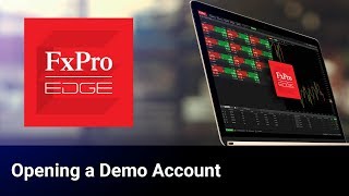 FxPro Edge  How to Open a Demo Account [upl. by Scriven]