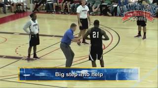 Basketball 2on2 Closeout Drill with TJ Otzelberger [upl. by Mireielle]