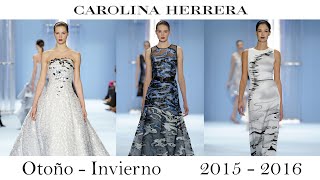 Carolina Herrera Vestidos de Fiesta 2016 Colección Otoño Invierno [upl. by Jarita981]