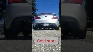 LOUD BK2 Hyundai Genesis Coupe 38 RSpec w Custom 3quot True Duals LOUD POPS AND BANGS📢 [upl. by Pryce]