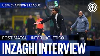 SIMONE INZAGHI INTERVIEW  INTER 10 ATLETICO MADRID 🎙️⚫🔵 [upl. by Carolynn]