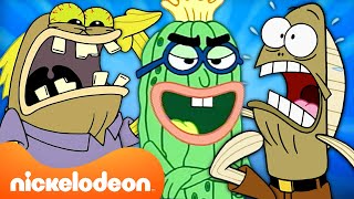 40 MINUTES Of SpongeBobs Best Background Characters  Nickelodeon Cartoon Universe [upl. by Butler647]