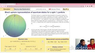 Bloch Sphere Representation Spin12 Particle [upl. by Helbona]