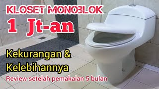 Review kloset duduk monoblok kekurangan amp kelebihannya [upl. by Nanci]