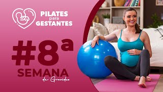 Sequência de exercícios de Pilates para gestantes na 8ª semana [upl. by Marciano]